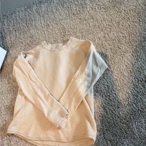 lululemon athletica Cream Crewneck Sweater